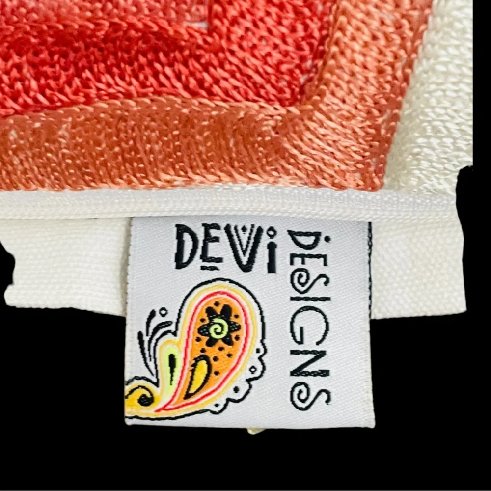 DEVI DESIGNS EMBROIDERED DECORATIVE PILLOW 19x13 down insert